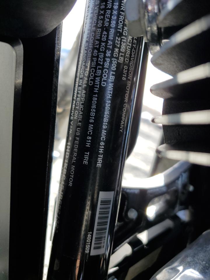 2018 Harley-Davidson Flhx Street Glide VIN: 1HD1KBC15JB652132 Lot: 92919395