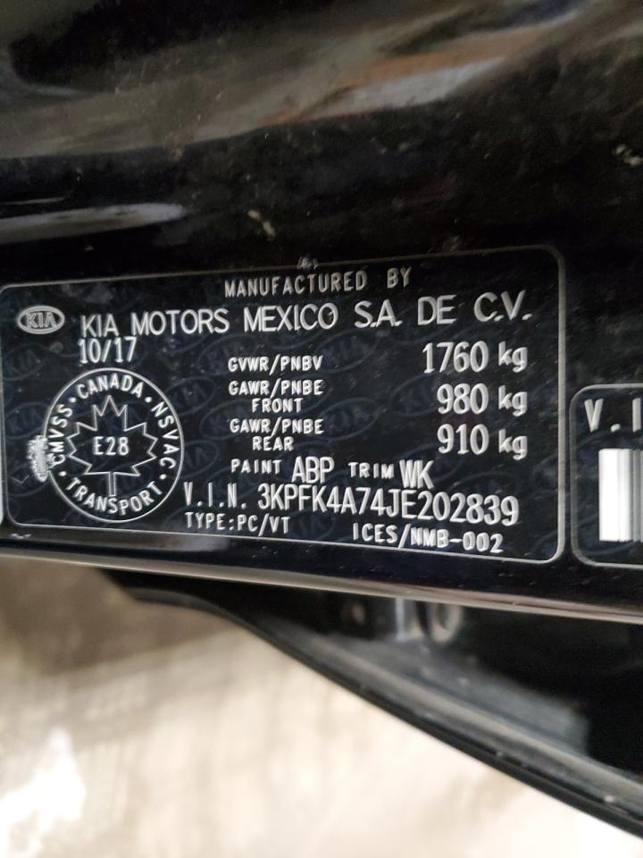 2018 Kia Forte Lx VIN: 3KPFK4A74JE202839 Lot: 92491425