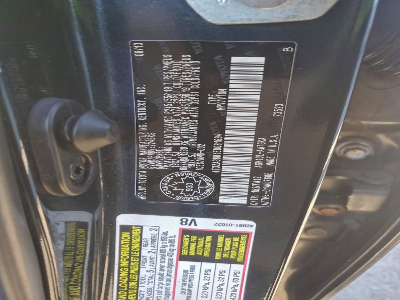 2014 Toyota Venza Le VIN: 4T3ZA3BB1EU081694 Lot: 93622345