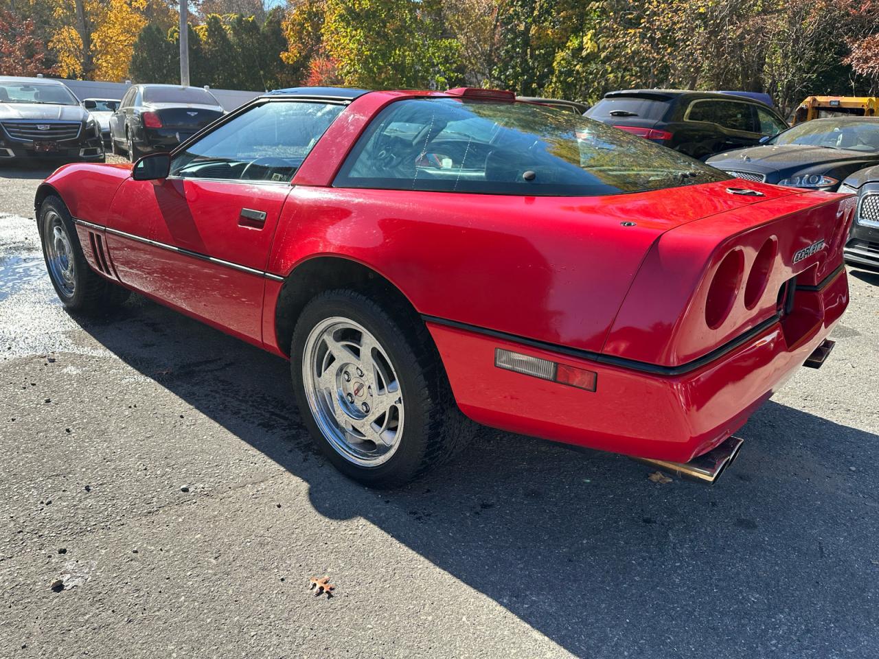 1990 Chevrolet Corvette red coupe gas 1G1YY2385L5119459 photo #4