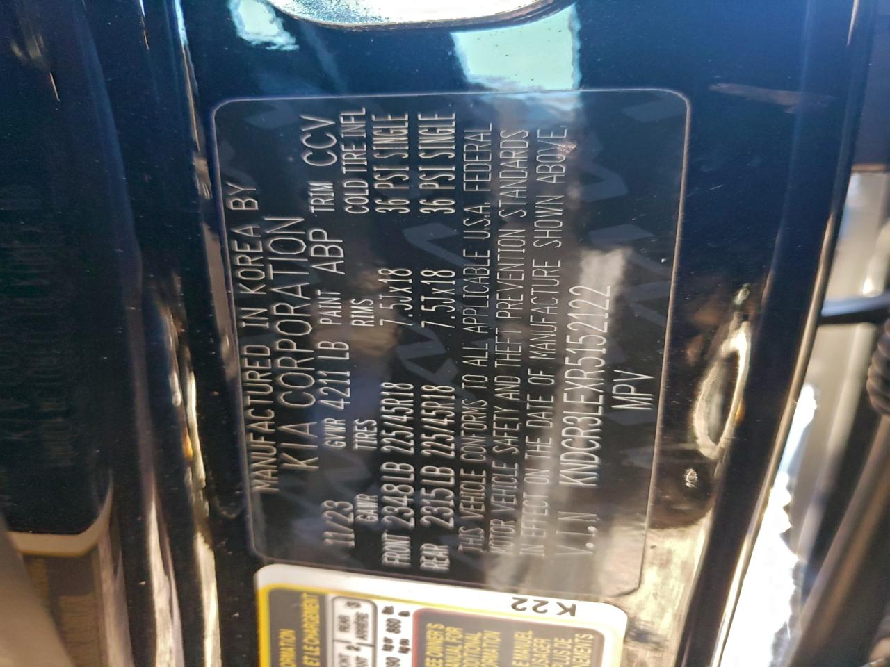 2024 Kia Niro Ex VIN: KNDCR3LEXR5152122 Lot: 94106625