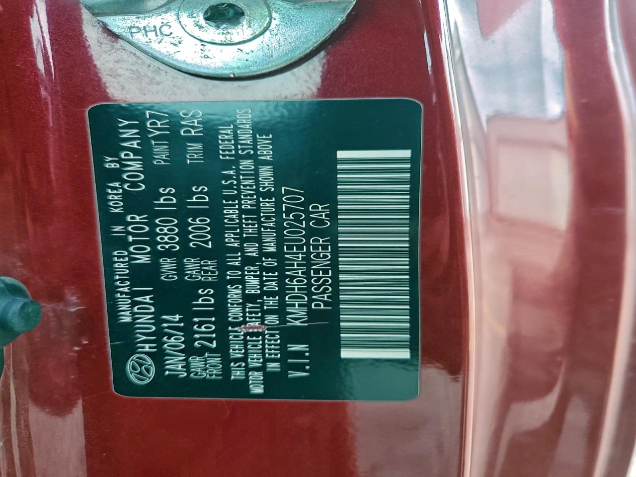 2014 Hyundai Elantra Coupe Gs VIN: KMHDH6AH4EU025707 Lot: 94317185