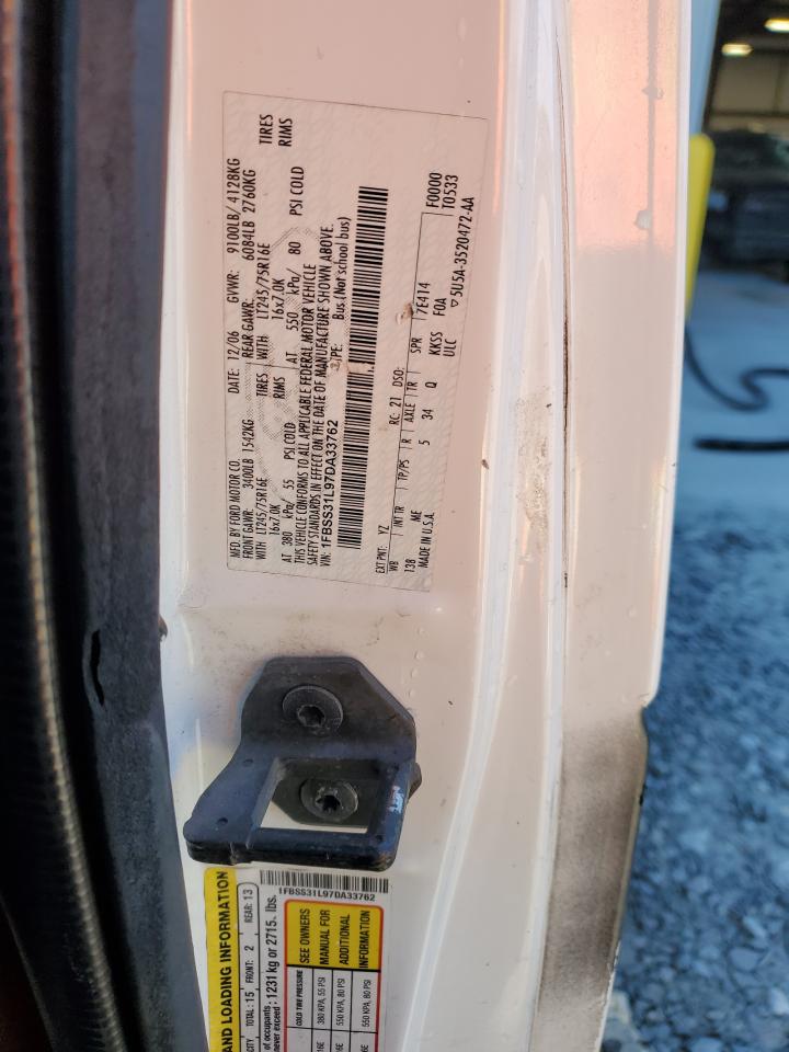 2007 Ford Econoline E350 Super Duty Wagon VIN: 1FBSS31L97DA33762 Lot: 92232715