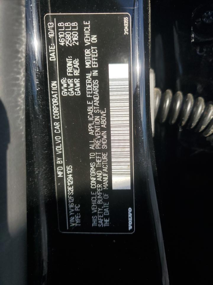 2014 Volvo S60 T5 VIN: YV1612FS2E1294105 Lot: 92724605