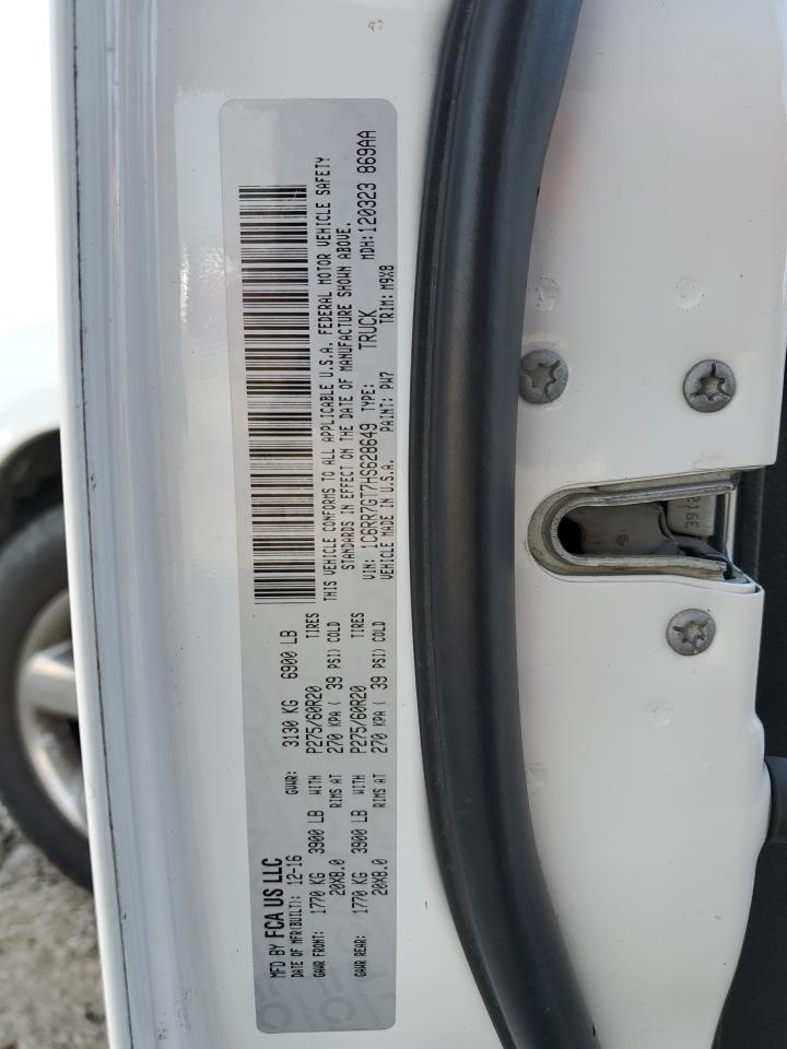 2017 Ram 1500 Slt VIN: 1C6RR7GT7HS628649 Lot: 92215925