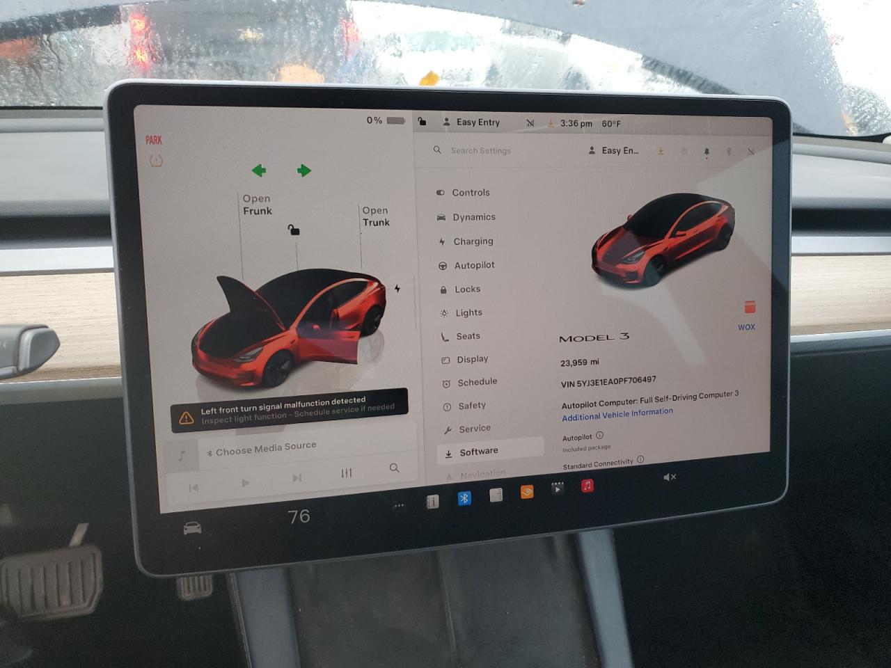 2023 Tesla Model 3 VIN: 5YJ3E1EA0PF706497 Lot: 92739335