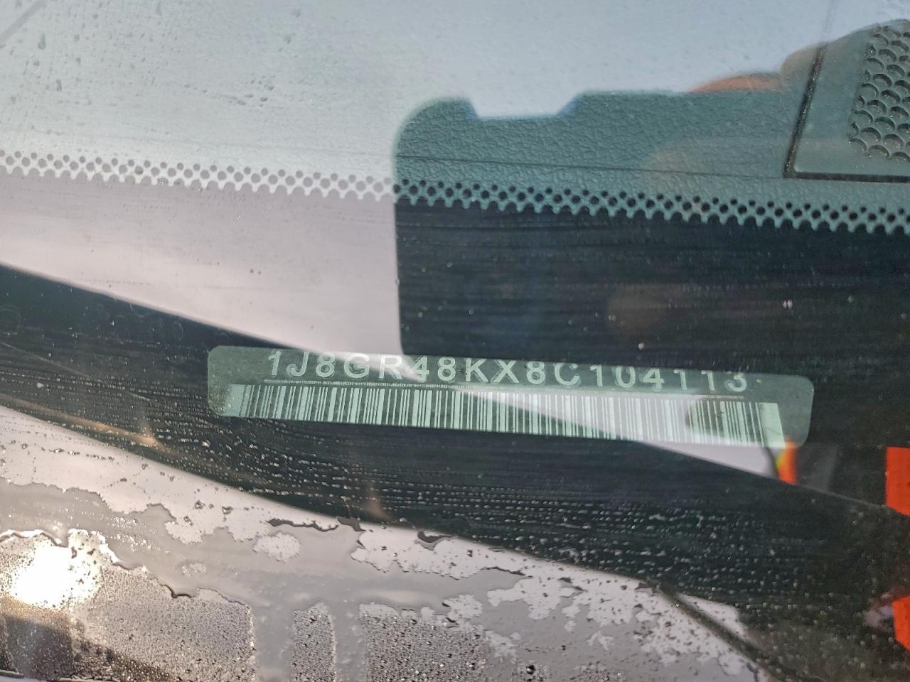 2008 Jeep Grand Cherokee Laredo VIN: 1J8GR48KX8C104113 Lot: 93430415