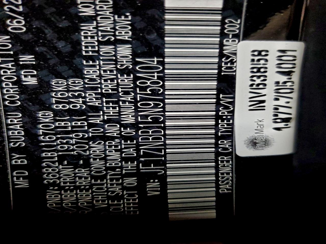 2022 Toyota Gr 86 VIN: JF1ZNBB15N9758404 Lot: 95013955