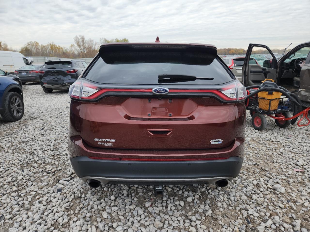 2015 Ford Edge Sel VIN: 2FMTK4J93FBB91265 Lot: 90896225