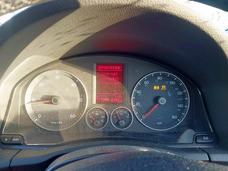 2008 VOLKSWAGEN GOLF 1.9 MATCH TDI 5DR