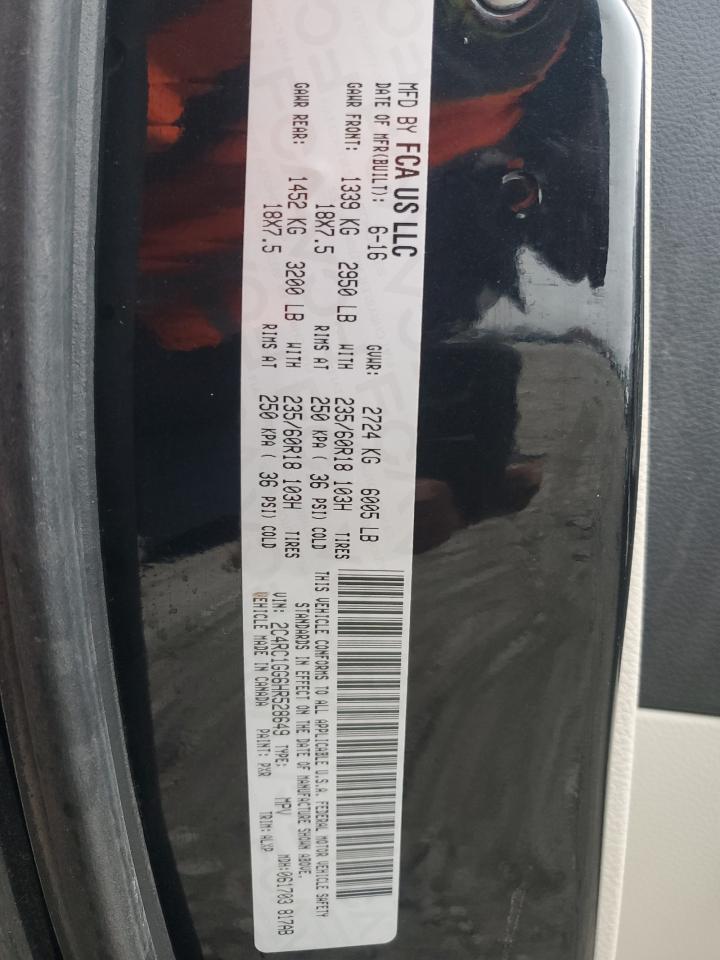 2017 Chrysler Pacifica Limited VIN: 2C4RC1GG6HR528649 Lot: 93289135