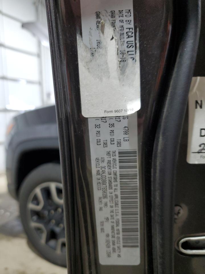 2019 Jeep Compass Trailhawk VIN: 3C4NJDDB6KT650396 Lot: 92683345