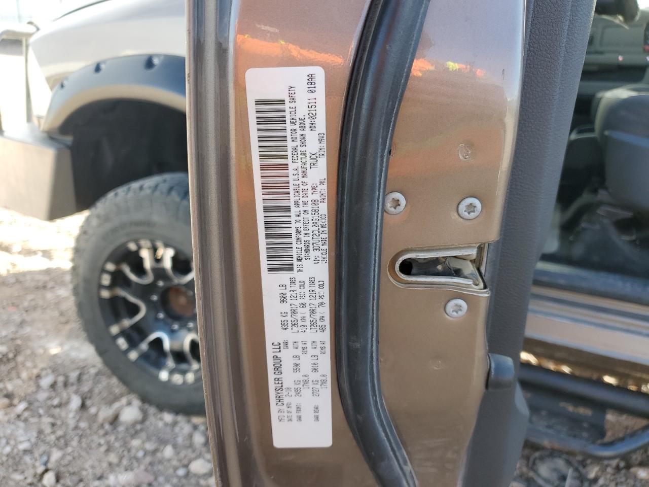 2010 Dodge Ram 2500 VIN: 3D7UT2CL0AG158108 Lot: 91063335