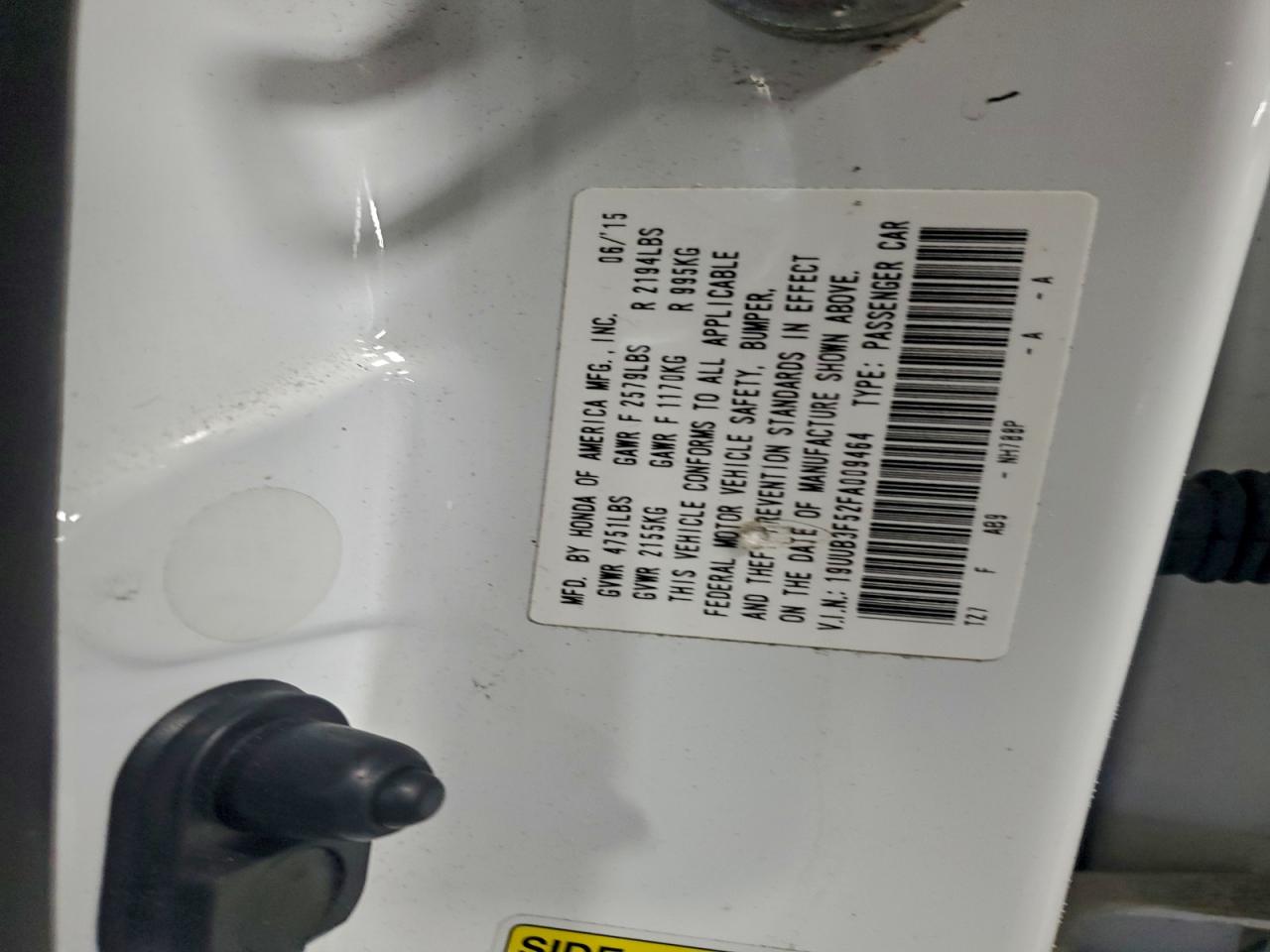 2015 Acura Tlx Tech VIN: 19UUB3F52FA009464 Lot: 93935695