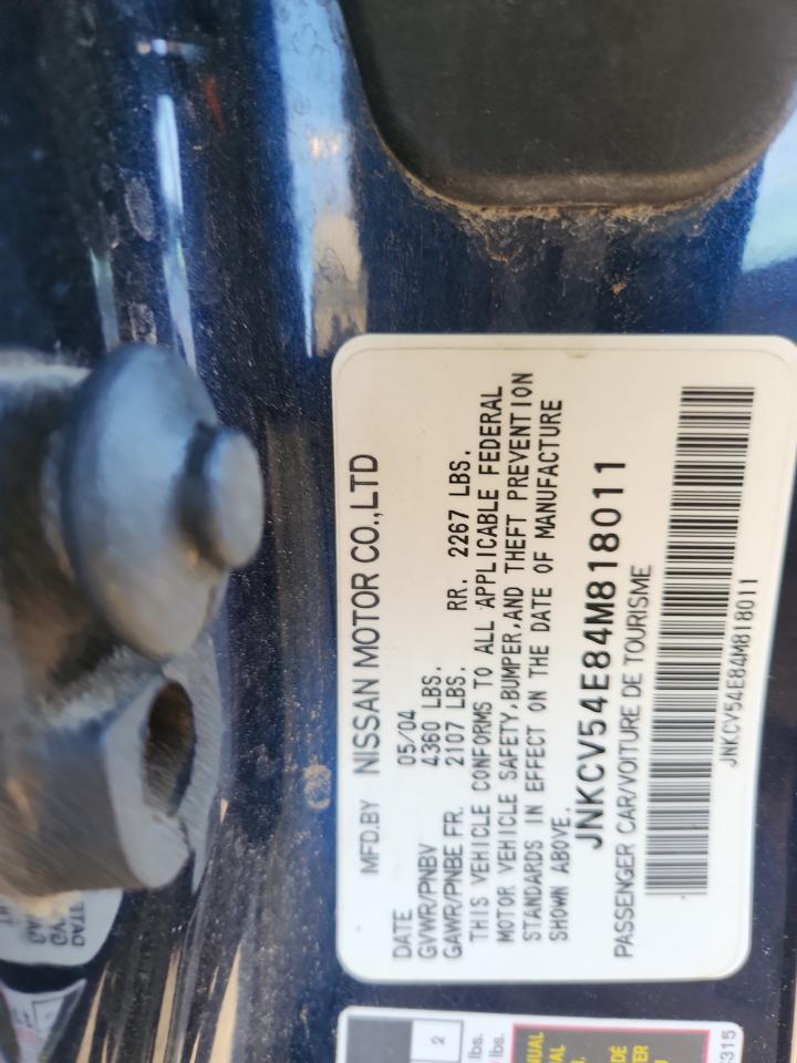 2004 Infiniti G35 VIN: JNKCV54E84M818011 Lot: 93065835