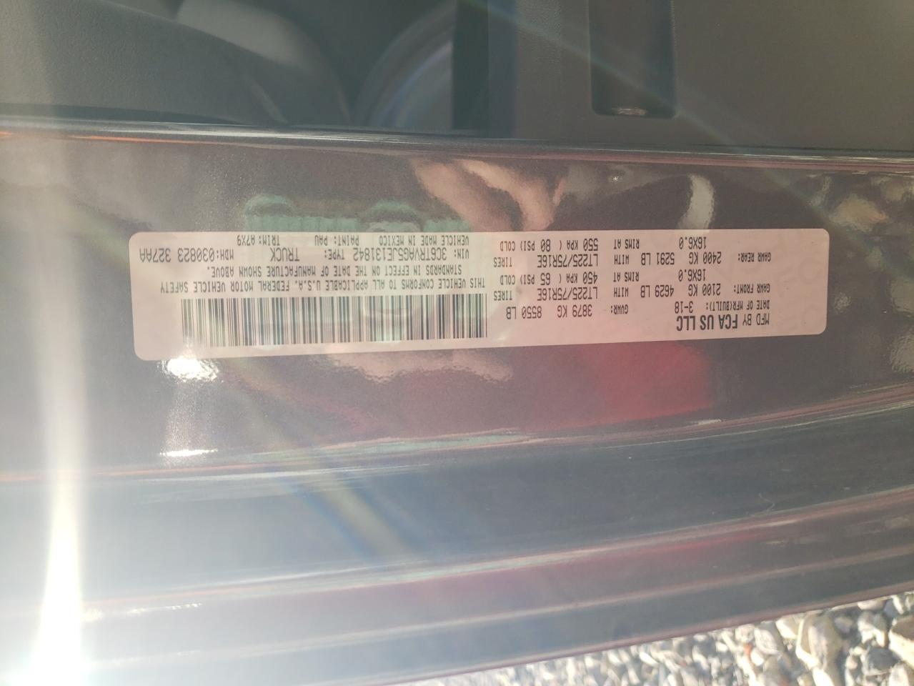 2018 Ram Promaster Delivery Van VIN: 3C6TRVAG5JE131842 Lot: 92172625