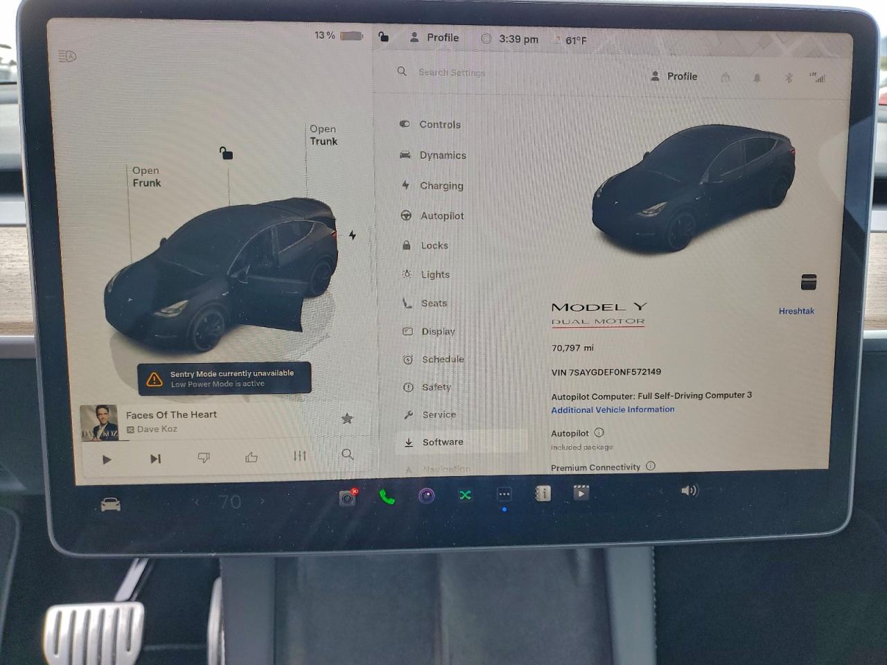 2022 Tesla Model Y VIN: 7SAYGDEF0NF572149 Lot: 94108125