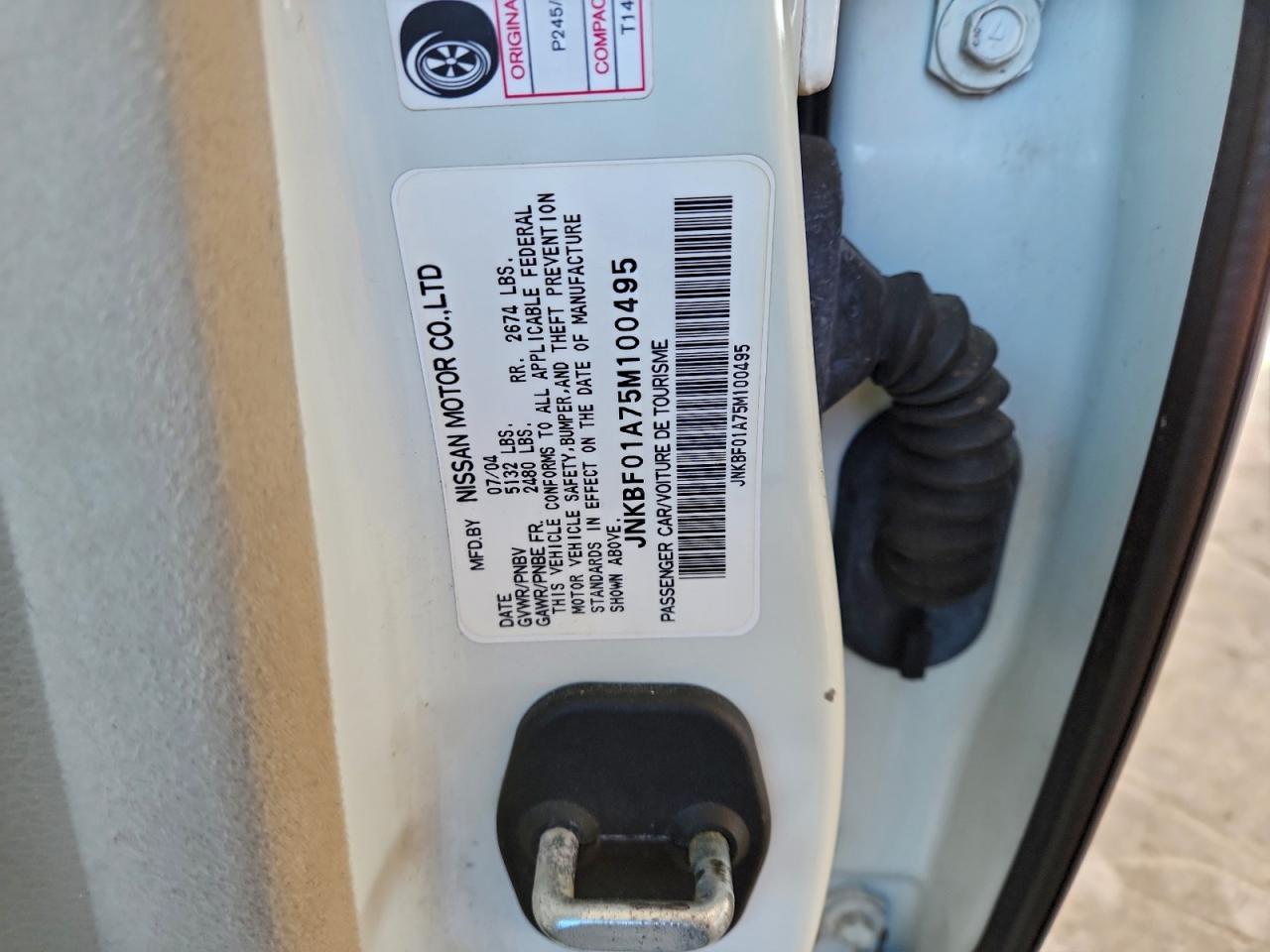 2005 Infiniti Q45 VIN: JNKBF01A75M100495 Lot: 94191205