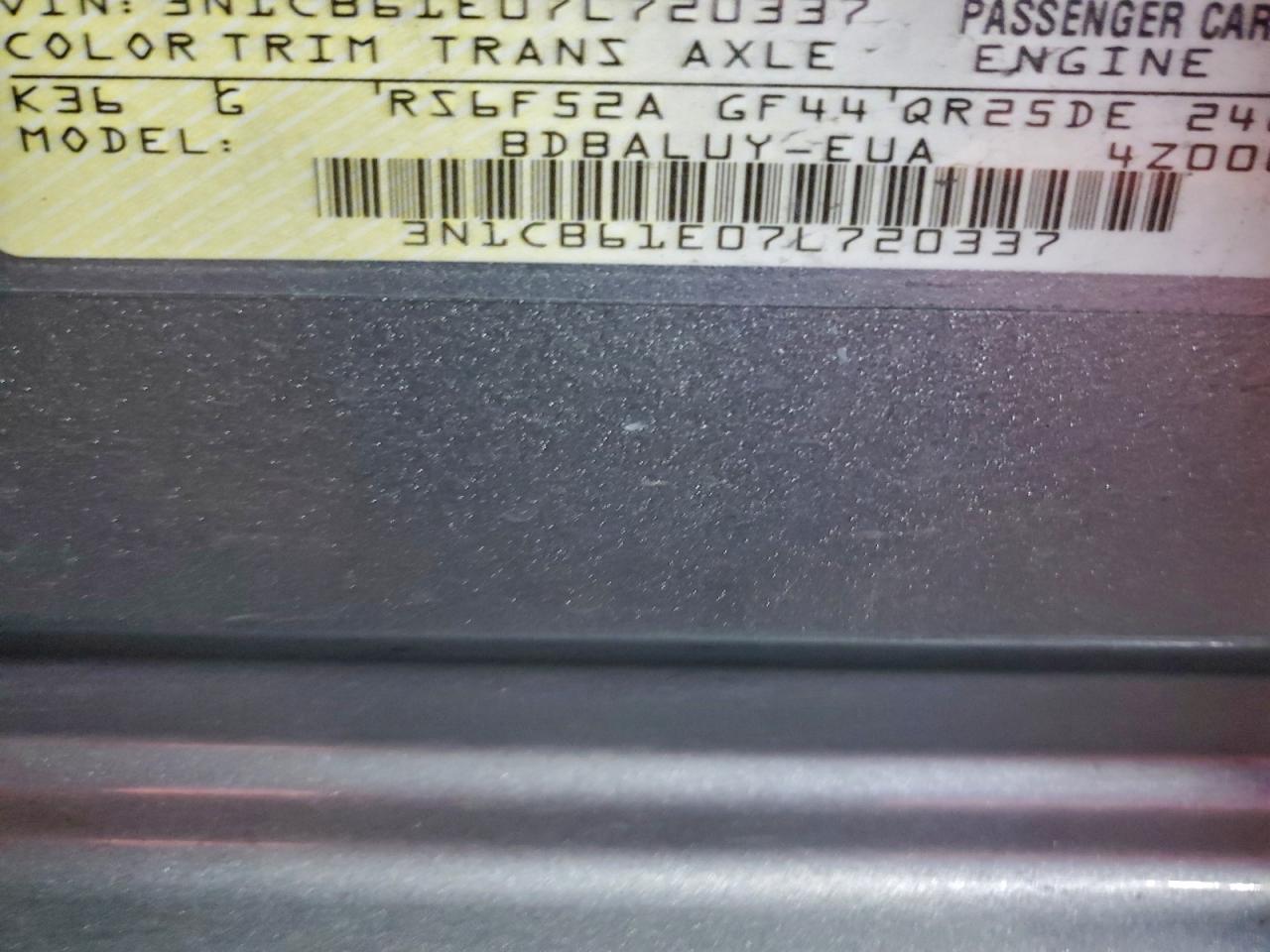 2007 Nissan Sentra Se-R Spec V VIN: 720337 Lot: 94430835