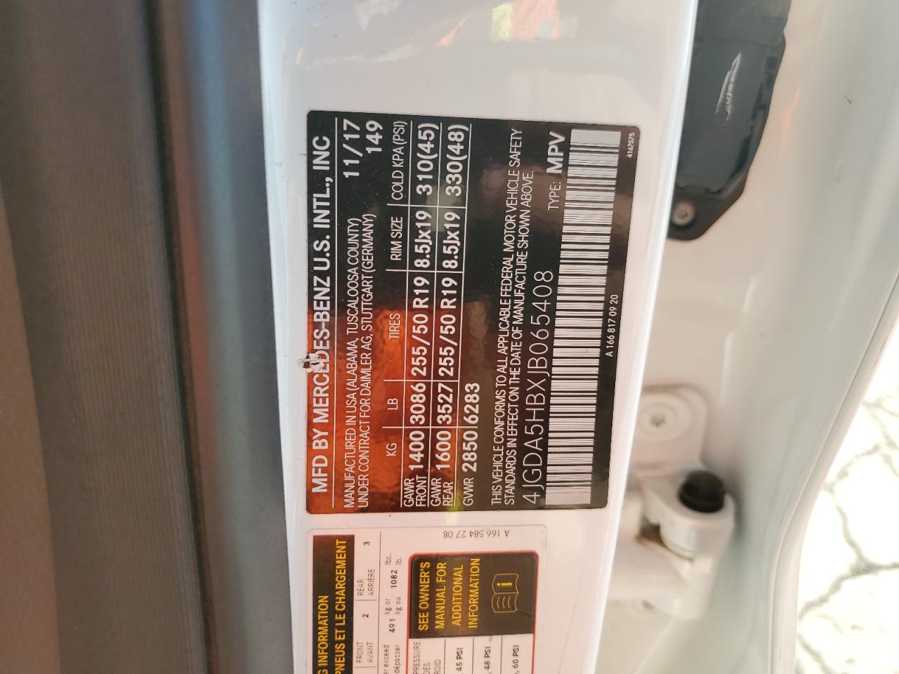 2018 Mercedes-Benz Gle 350 4Matic VIN: 4JGDA5HBXJB065408 Lot: 91271455