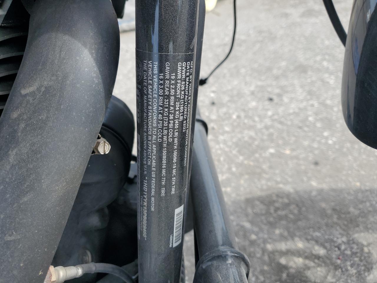 2023 Harley-Davidson Fxbbs VIN: 1HD1YYK13PB029460 Lot: 91970135