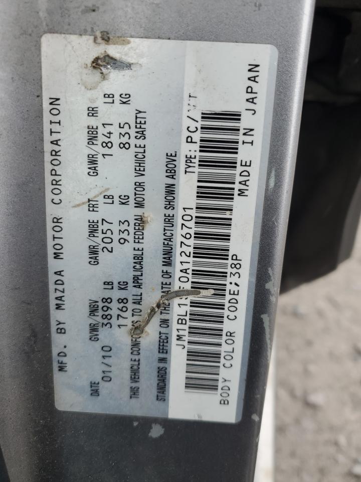2010 Mazda 3 I VIN: JM1BL1SF0A1276701 Lot: 92957335