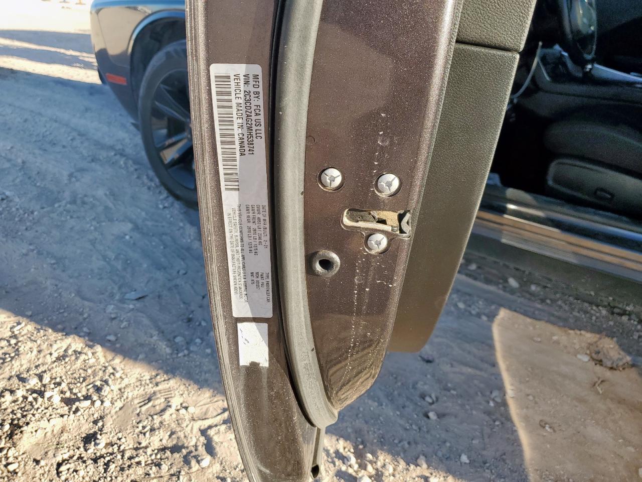 2021 Dodge Challenger Sxt VIN: 2C3CDZAG2MH538741 Lot: 91443255