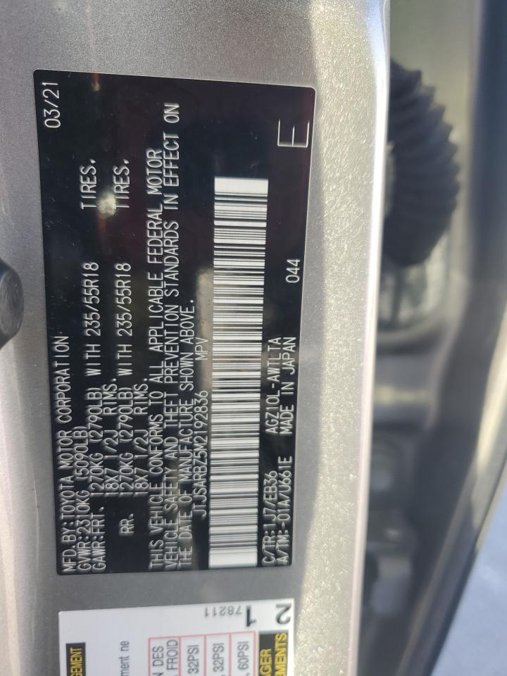 2021 Lexus Nx 300 Base VIN: JTJSARBZ5M2192836 Lot: 90880765