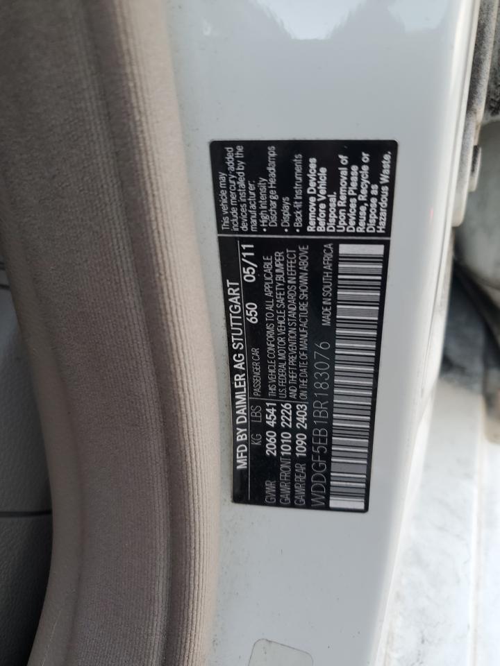 2011 Mercedes-Benz C 300 VIN: WDDGF5EB1BR183076 Lot: 91128985