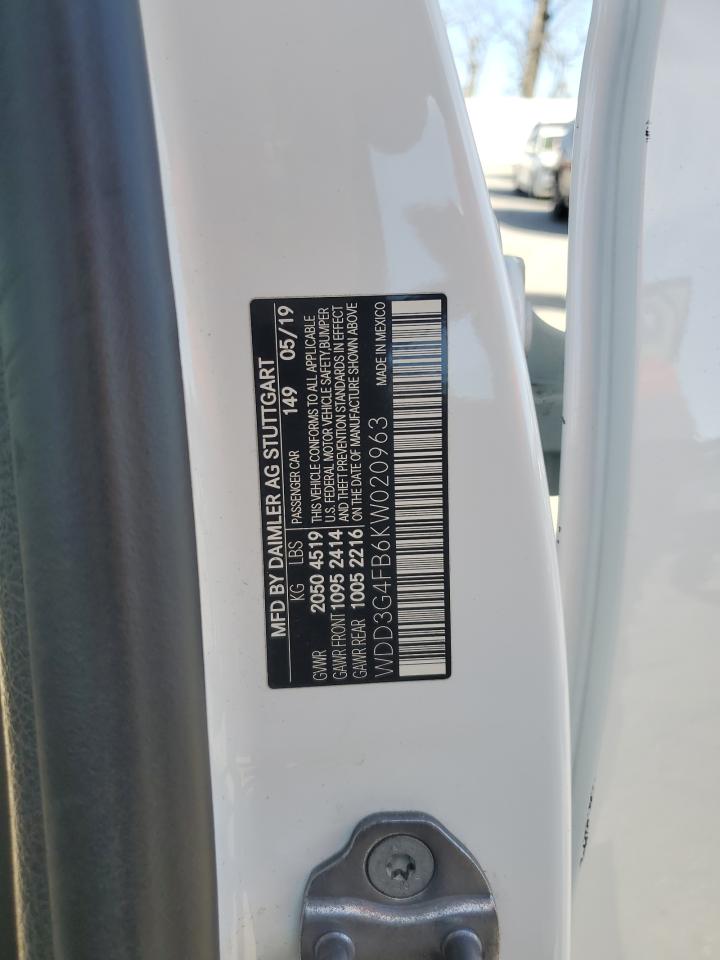 2019 Mercedes-Benz A 220 4Matic VIN: WDD3G4FB6KW020963 Lot: 91776265