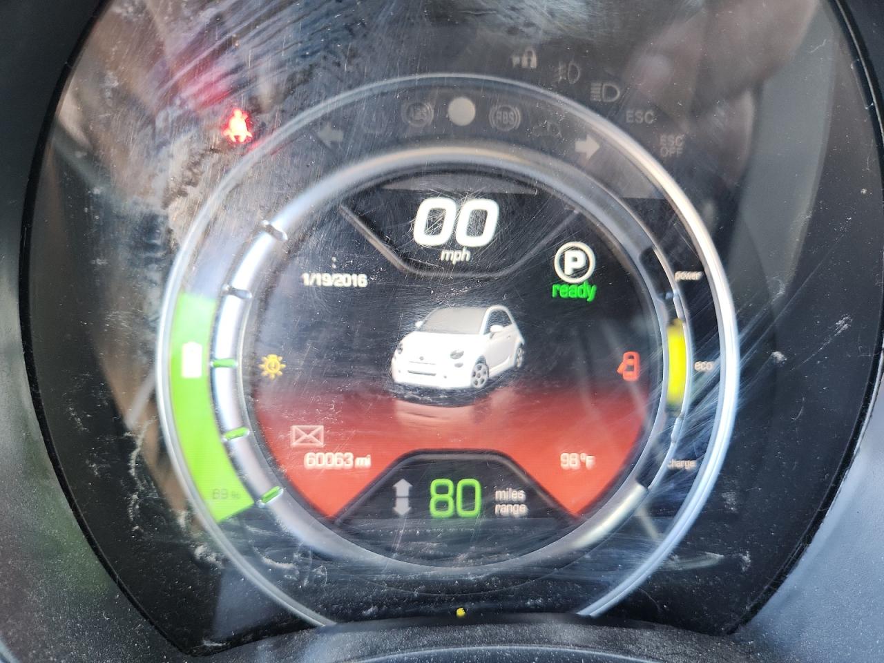 2017 Fiat 500 Electric VIN: 3C3CFFGE8HT598325 Lot: 85430525