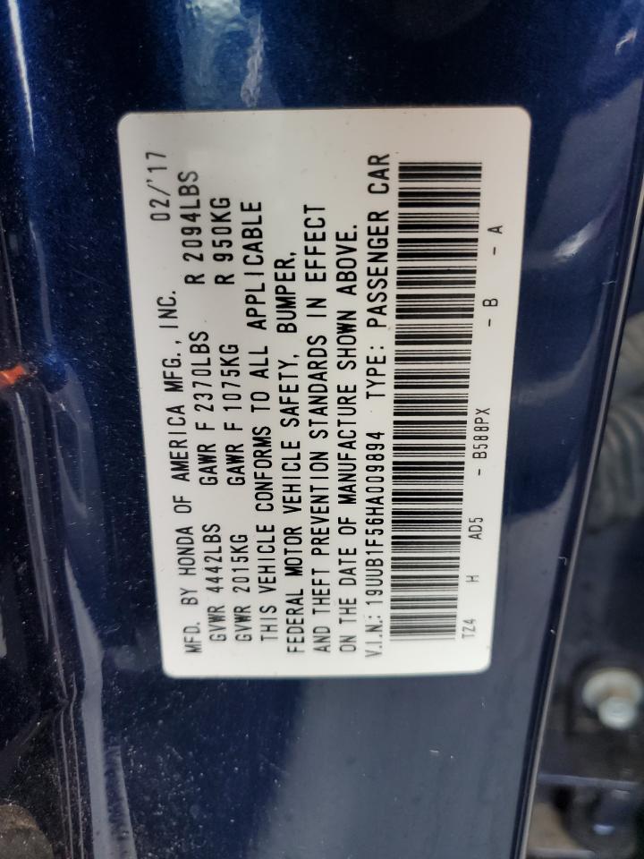 2017 Acura Tlx Tech VIN: 19UUB1F56HA009894 Lot: 92727655