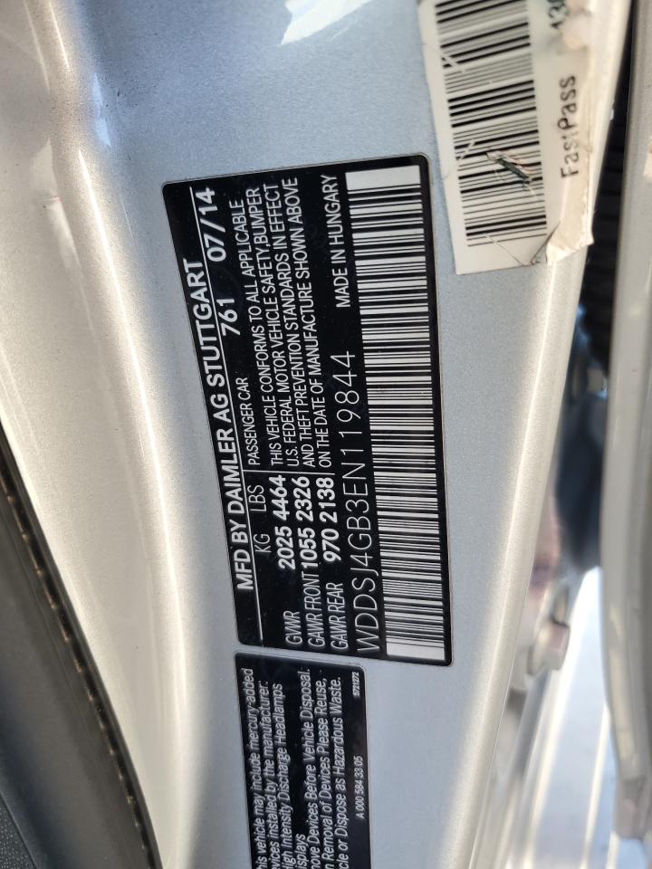 2014 Mercedes-Benz Cla 250 4Matic VIN: WDDSJ4GB3EN119844 Lot: 91364805