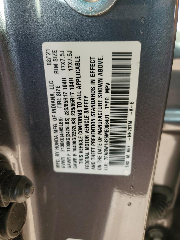 2021 Honda Cr-V Lx VIN: 7FARW1H26ME006401 Lot: 92378195