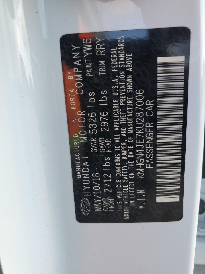 2019 Genesis G80 Base VIN: KMHGN4JE7KU287006 Lot: 93377995