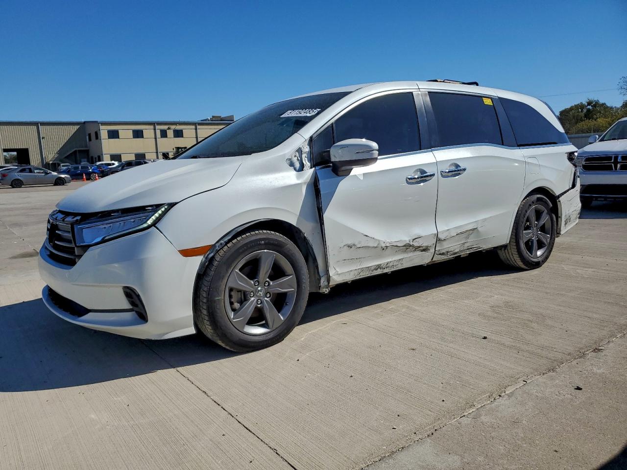 2021 Honda Odyssey Ex white null gas 5FNRL6H50MB022282 photo #1