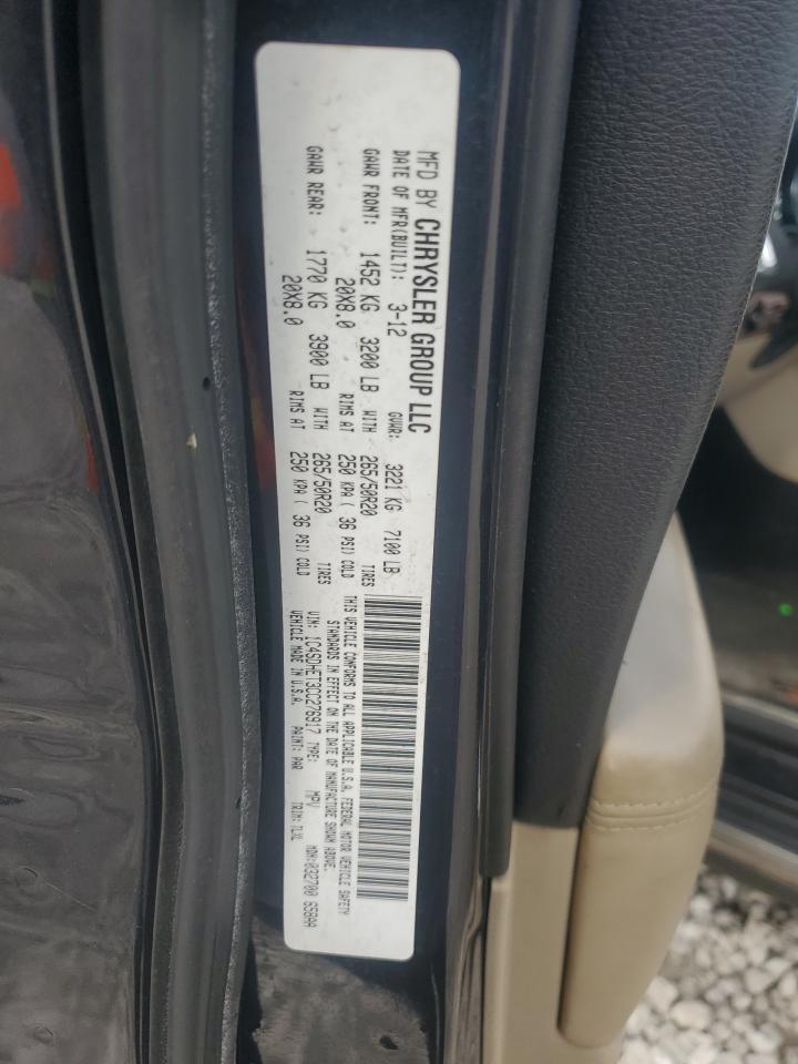 2012 Dodge Durango Citadel VIN: 1C4SDHET3CC276917 Lot: 92277785