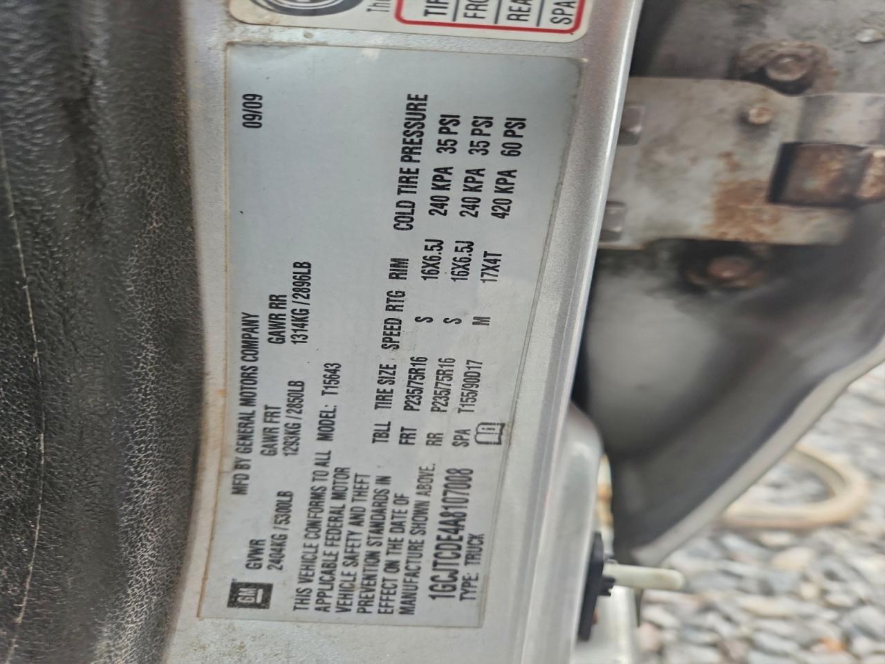 2010 Chevrolet Colorado Lt VIN: 1GCJTCDE4A8107008 Lot: 94520775