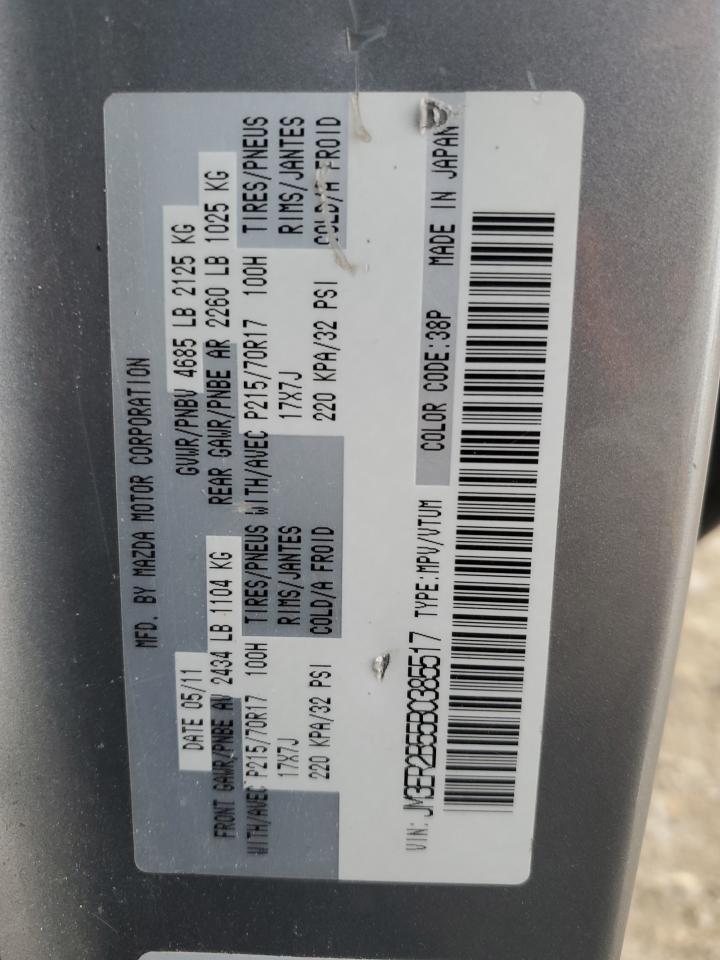 2011 Mazda Cx-7 VIN: JM3ER2B55B0385517 Lot: 92762175