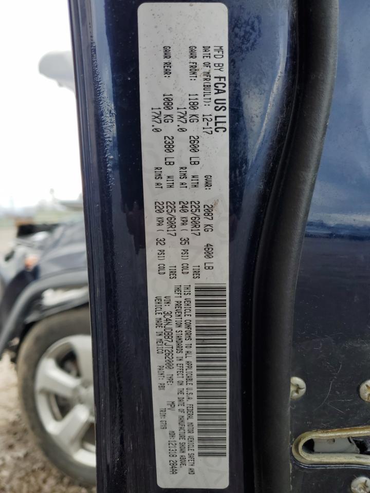 2018 Jeep Compass Latitude VIN: 3C4NJDBB7JT262000 Lot: 92691485