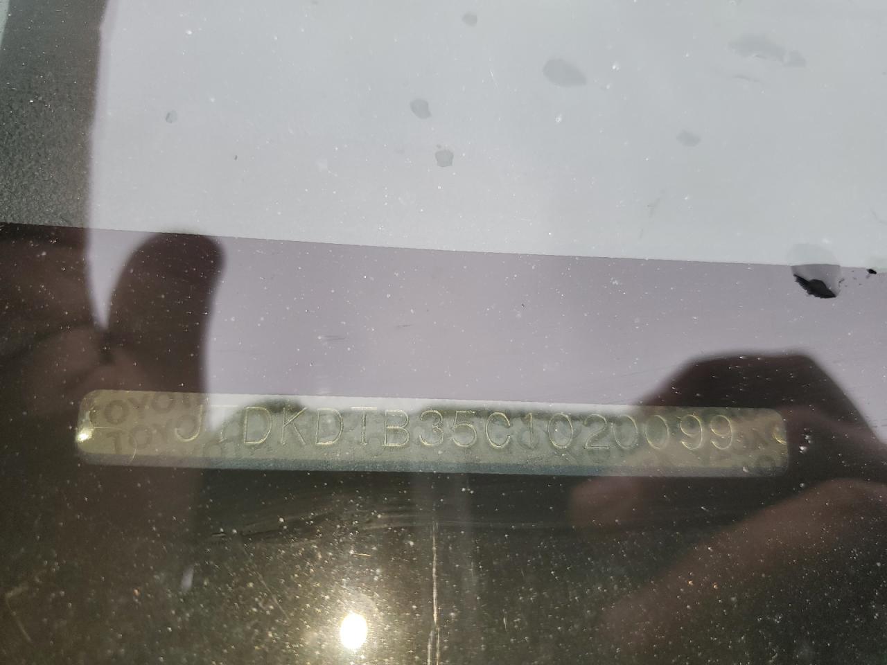 2012 Toyota Prius C VIN: JTDKDTB35C1020099 Lot: 93340705