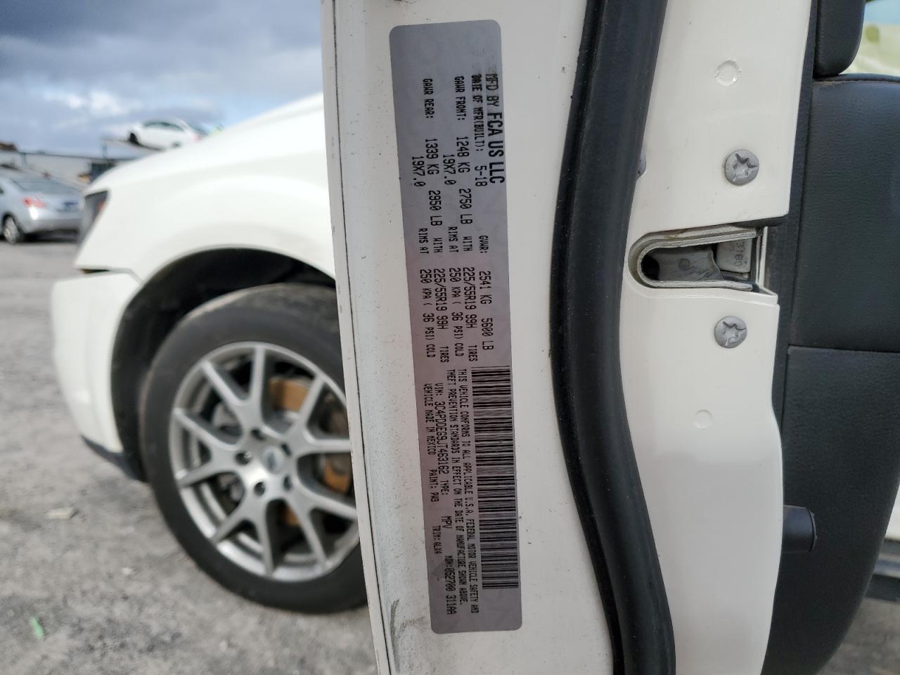 2018 Dodge Journey Gt VIN: 3C4PDDEG9JT463162 Lot: 91975765