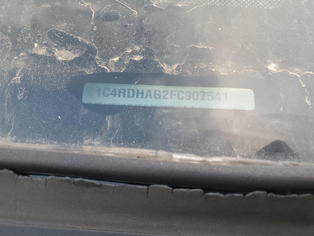 2015 Dodge Durango Sxt VIN: 1C4RDHAG2FC907541 Lot: 90595085