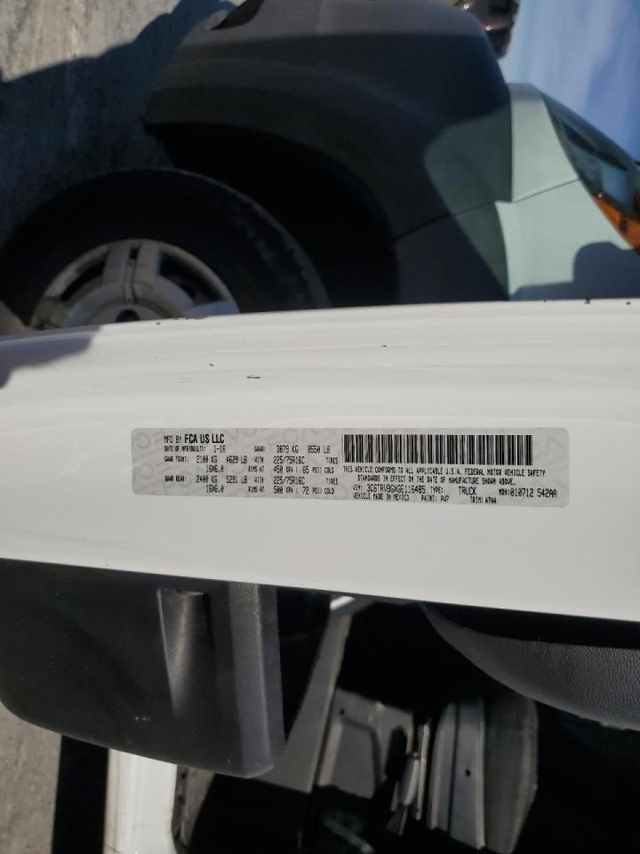 2016 Ram Promaster 1500 Delivery Van VIN: 3C6TRVBGXGE116485 Lot: 91368285