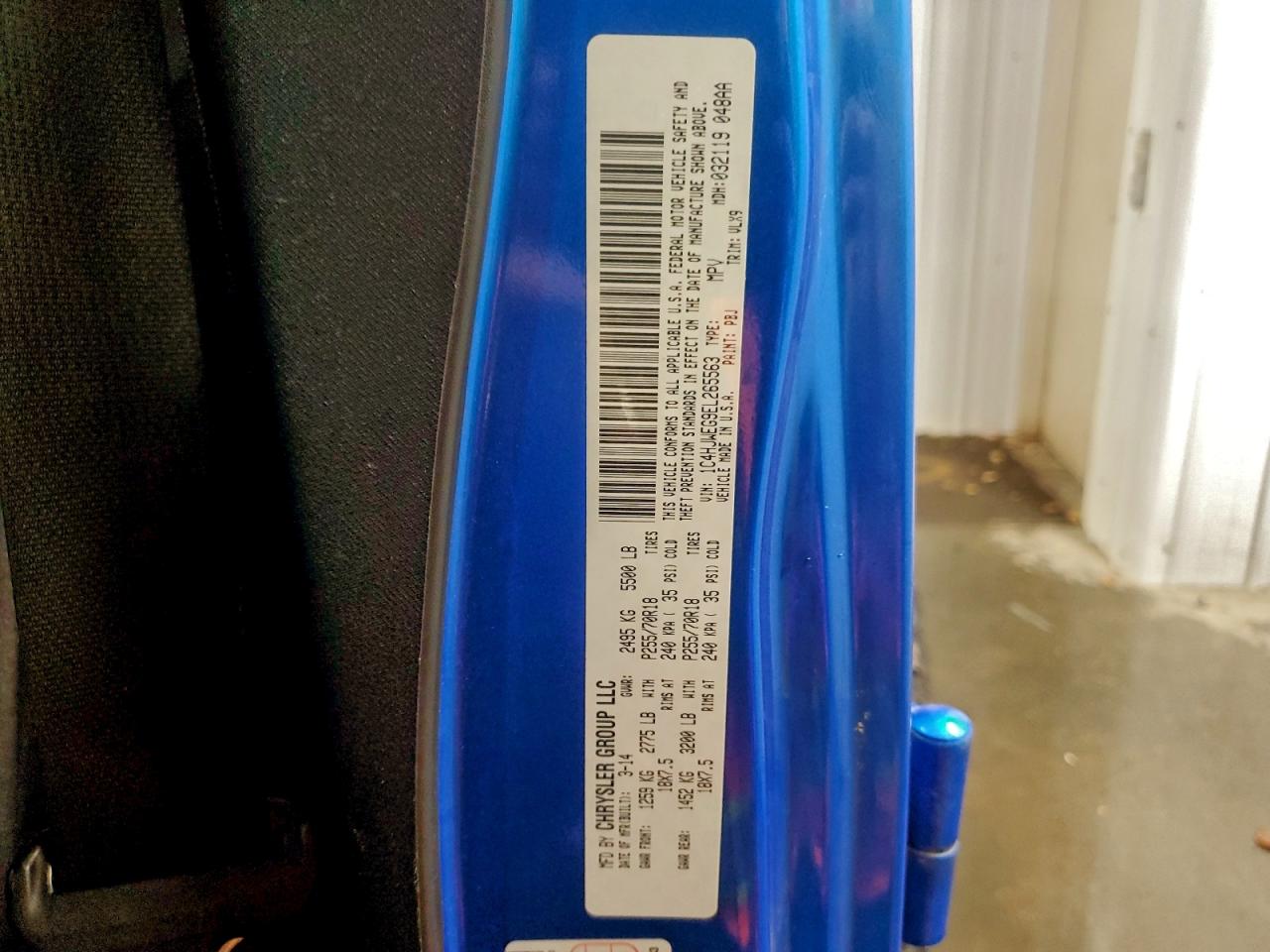 2014 Jeep Wrangler Unlimited Sahara VIN: 1C4HJWEG9EL265563 Lot: 93968415