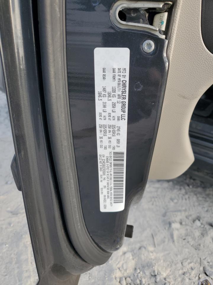 2012 Dodge Grand Caravan Se VIN: 2C4RDGBG2CR336001 Lot: 93670275