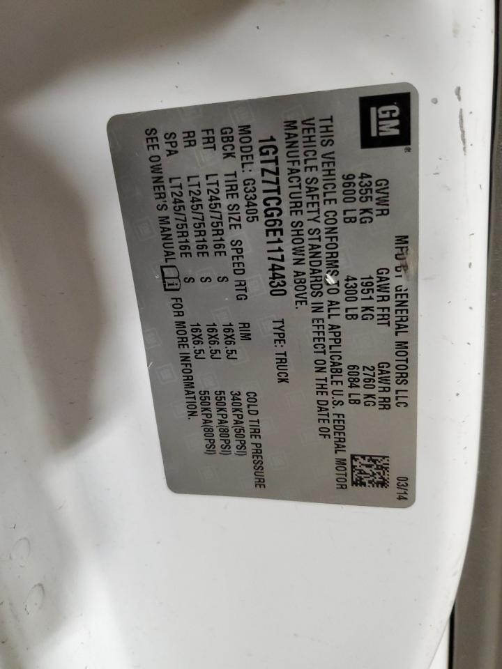 2014 GMC Savana G3500 VIN: 1GTZ7TCG6E1174430 Lot: 93510905