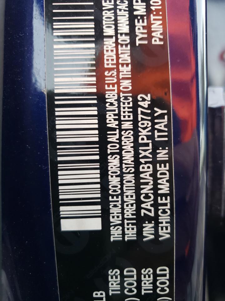 2020 Jeep Renegade L VIN: K97742 Lot: 93558145