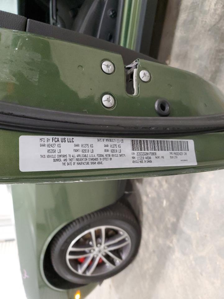 2019 Dodge Challenger Sxt VIN: 2C3CDZGG9KH759838 Lot: 85957725