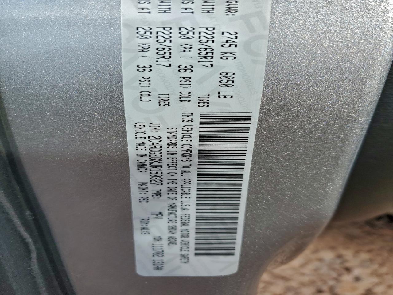 2018 Dodge Grand Caravan Gt VIN: 2C4RDGEGXJR150327 Lot: 92874565